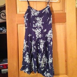 Navy Flower Dress